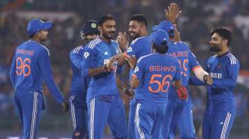 Indian cricket team during 4th T2I match vs Australia on November 1, 2023