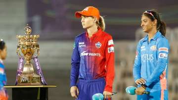 Meg Lanning and Harmanpreet Kaur at WPL 2023 final