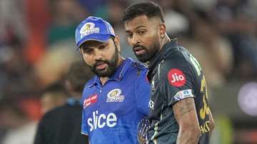 Rohit Sharma and Hardik Pandya at IPL 2023