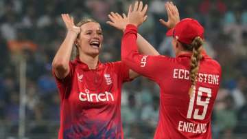 Lauren Bell and Sophie Ecclestone vs India in 2nd T20I on December 9, 2023
