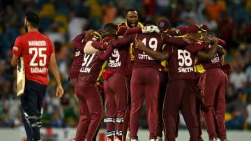 West Indies cricket team during the T20I game against England in January 2022