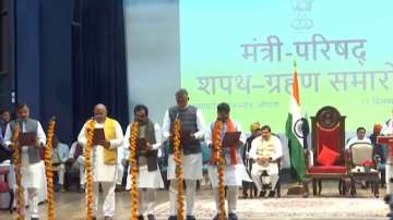  BJP's Kailash Vijayvargiya and Prahlad Singh Patel sworn in as Cabinet ministers in Madhya Pradesh.