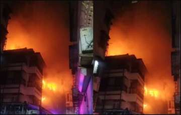 A fire broke out at a residential building near Girgaon Chowpatty in Mumbai.