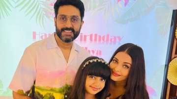 Aishwarya and Abhishek Bachchan with daughter Aaradhya