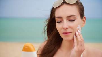 sunscreen on an oily face