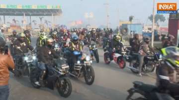 Bikers in the national capital under 'One Nation One Ride'