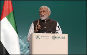 Prime Minister Narendra Modi during the COP28 World Climate Action Summit in Dubai.