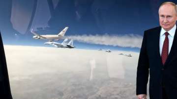 Russian fighter jets escort Vladimir Putin's plane en route to UAE