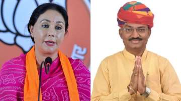 Diya Kumari (left) and Prem Chand Bairwa (right) have been announced as the Deputy CMs of Rajasthan.