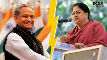 Rajasthan CM Ashok Gehlot and BJP leader Vasundhara Raje