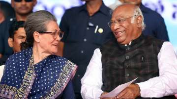 Sonia Gandhi and Mallikarjun Kharge