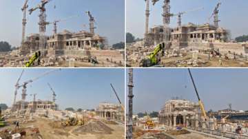 Under-construction Ram temple in Ayodhya