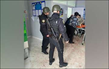 Ukrainian Police at Keretsky Village Council