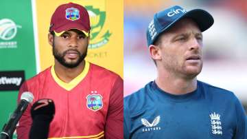 Shai Hope (left) and Jos Buttler (right).