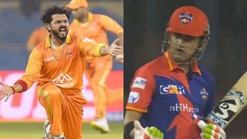 S Sreesanth and Gautam Gambhir clashed on the field in the Legends League T20 Eliminator in Surat