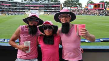 Spectators enjoying Pink Day at The Wanderers.