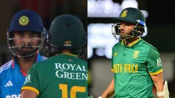 KL Rahul poked fun at South Africa spinner Keshav Maharaj when he came to bat in the third ODI