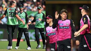 Melbourne Stars (LEFT) and Sydney Sixers (RIGHT).