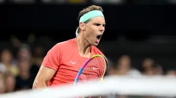 Rafael Nadal made a winning start on return to singles competition in Brisbane