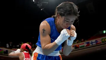 Mary Kom during Olympics 2020 