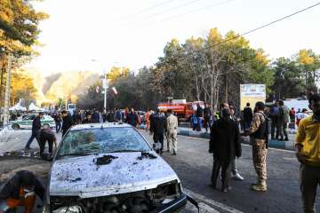 Aftermath of the twin blasts that rocked Iran