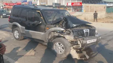 The SUV that met an accident