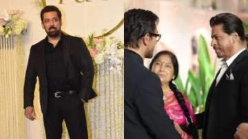 Shahrukh Khan and Salman Khan at Ira's reception