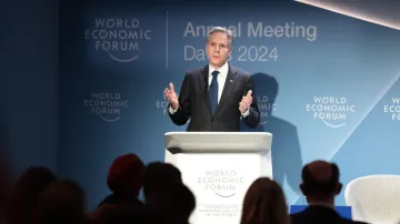 US Secretary of state Antony Blinken in Davos