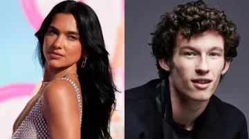 Dua Lipa and Callum Turner