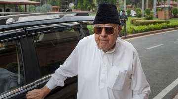 J&K National Conference MP Farooq Abdullah in Parliament, New Delhi. (File photo)