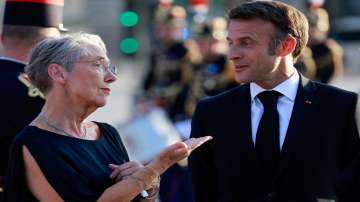 French PM Elisabeth Borne and President Emmanuel Macron 