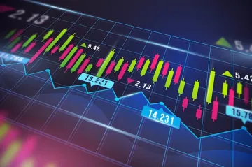 Stock market graph 