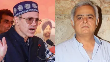 National Conference leader Omar Abdullah and filmmaker Hansal Mehta (Right).