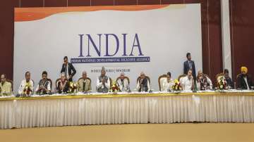 I.N.D.I.A bloc members during a key meeting ahead of Lok Sabha elections (File photo)