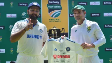 Rohit Sharma and Dean Elgar.