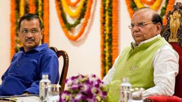 Delhi CM Arvind Kejriwal and LG VK Saxena 