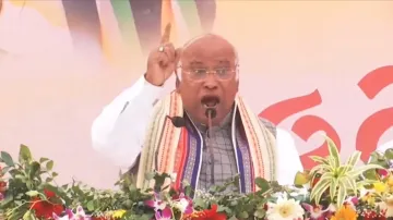 Mallikarjun Kharge at Bhubaneswar rally