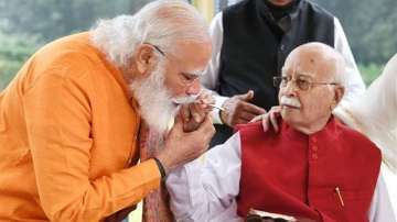 BJP veteran Lal Krishna Advani with PM Modi 