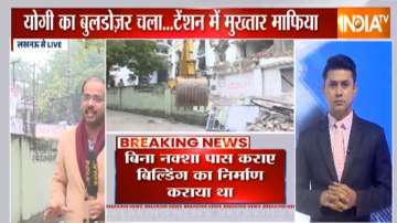 Uttar Pradesh news, Yogi government demolish illegal property, Mukhtar Ansari aide, siraj ahmed, Luc