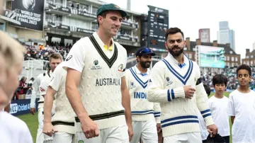 Pat Cummins and Virat Kohli