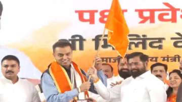 Milind Deora joins Eknath Shinde's Shiv Sena 