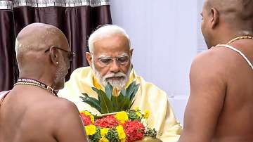 PM Modi in rameswaram, Tamil Nadu visit pm modi, Sri Ranganathaswamy temple Tiruchirappalli, sri Aru