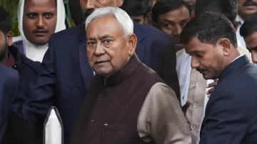 Bihar Chief Minister Nitish Kumar after the JD(U) national council meeting. (File photo)