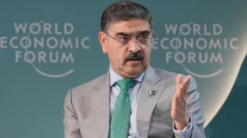 Pakistan's caretaker Prime Minister Anwar-ul-Haq Kakar in Davos