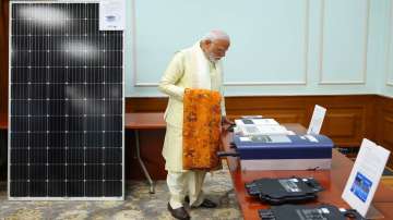 PM Modi views solar system