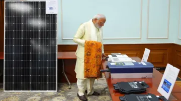 PM Modi views solar system