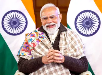 Prime Minister Narendra Modi during an event. 