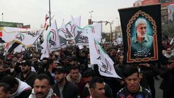 Rally in Baghdad on anniversary of Iranian general’s death