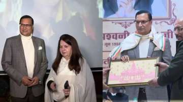 India TV's Editor-in-Chief Rajat Sharma attends book launch of 'Rom Rom Mein Ram' in New Delhi. 