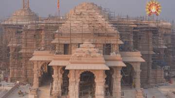 A view of the under-construction Ram Temple in Ayodhya.